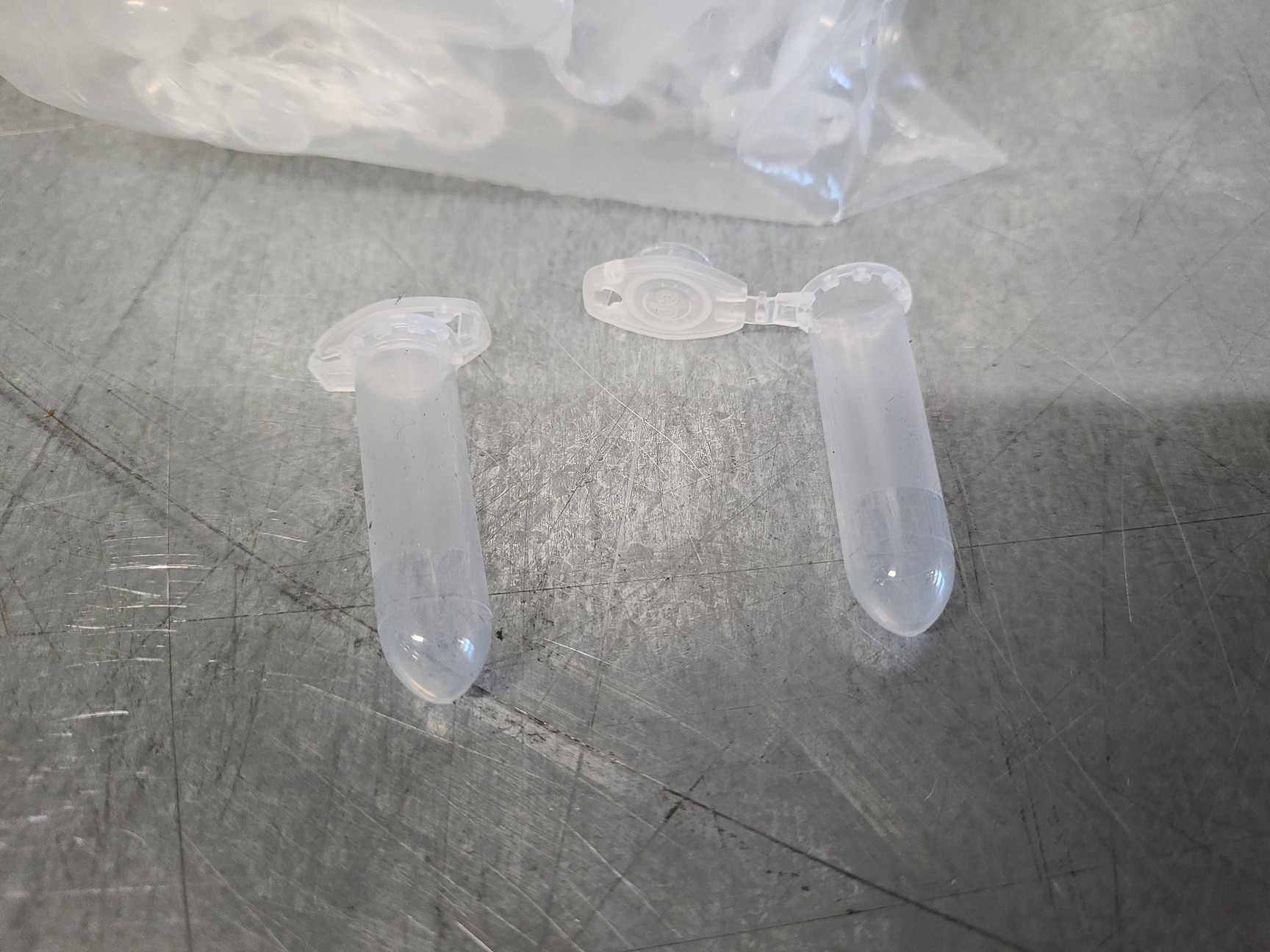 Image of Lot of Lab Consumables - CentrifugeTubes, Plastic Syringes, Bottles, Waste Bins