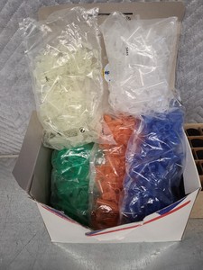 Thumbnail image of Lot of Lab Consumables - CentrifugeTubes, Plastic Syringes, Bottles, Waste Bins