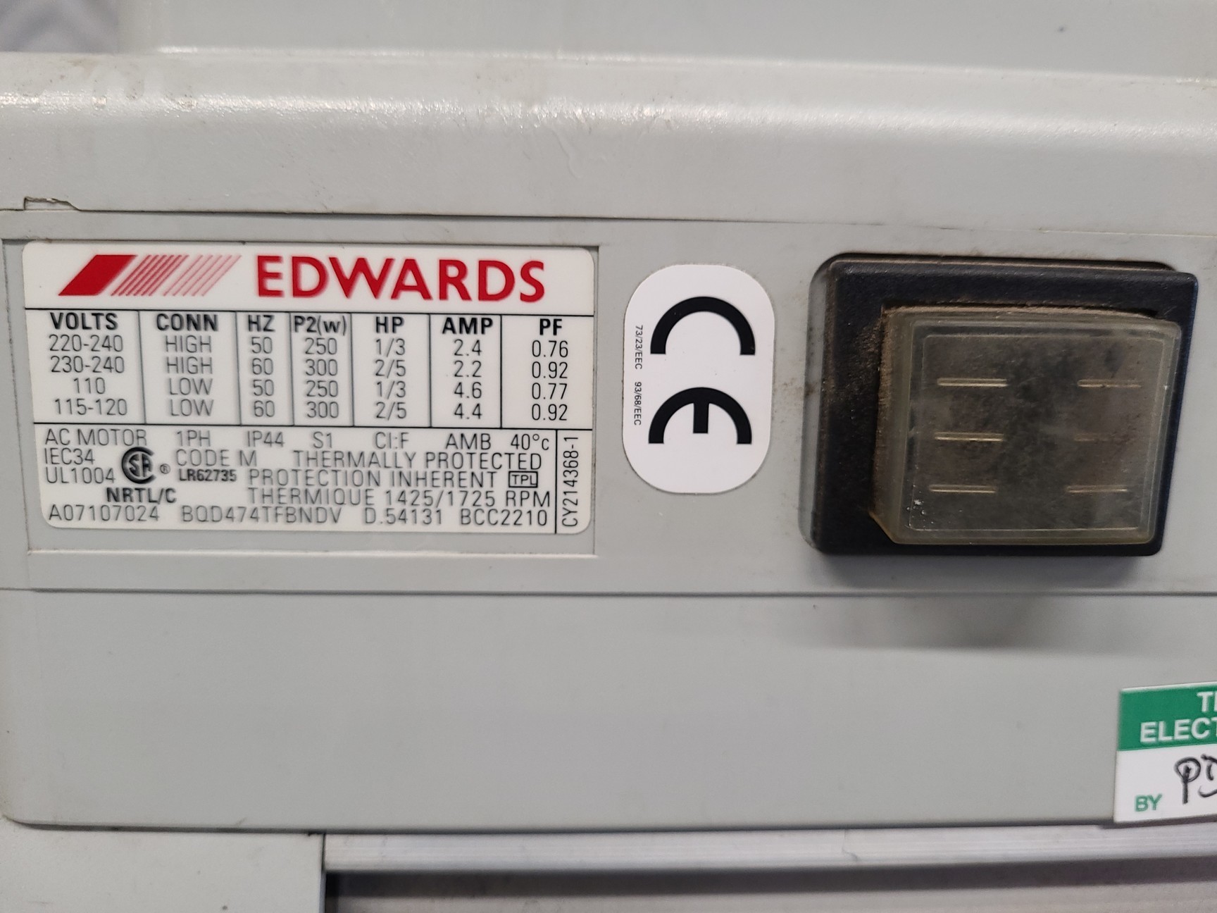 Image of Edwards E-Lab-2 Single-Phase Vacuum Pump Lab