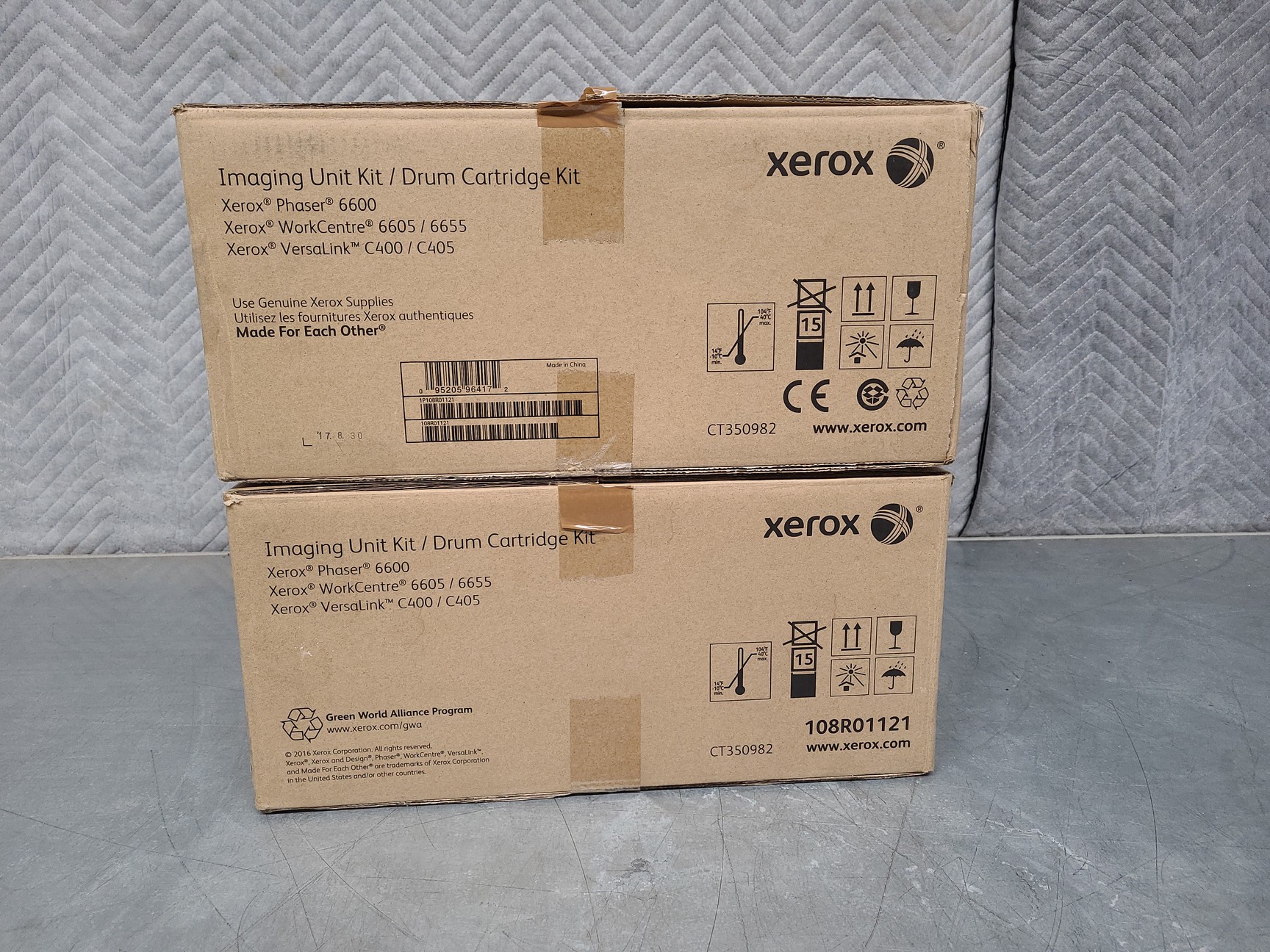 Image of 2 x Xerox Imaging Unit Kit / Drum Cartridge Kit for 6600, 6605, 6655, C400, C405