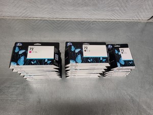 Thumbnail image of 18 x HP Designjet 72 & 761 Ink Cartridges 130ml & 69ml Toner Printer Ink