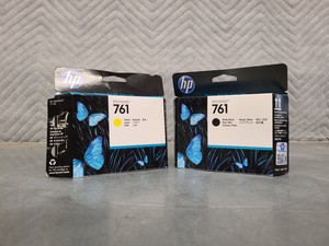 Thumbnail image of 18 x HP Designjet 72 & 761 Ink Cartridges 130ml & 69ml Toner Printer Ink