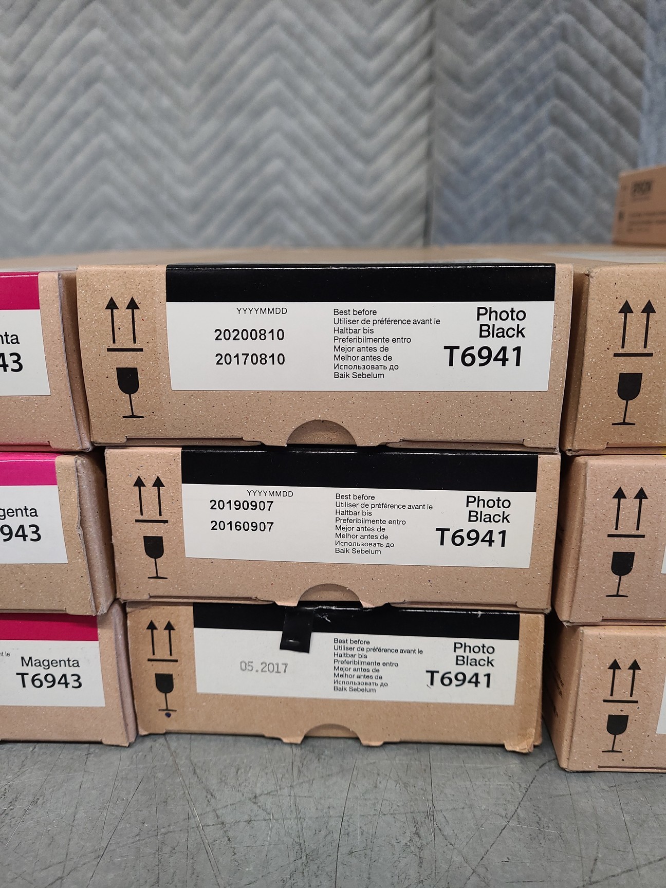 Image of 15 x Epson Toner Ink Cartridges - T6941, T6942, T6943, T6944 & T6945