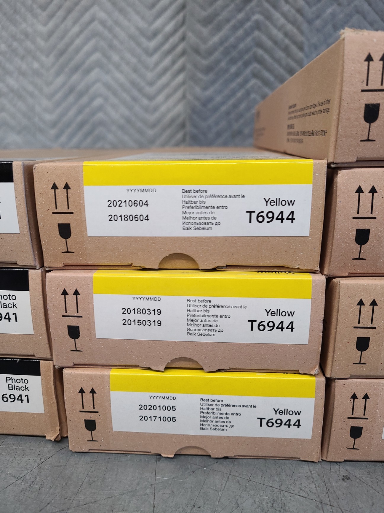 Image of 15 x Epson Toner Ink Cartridges - T6941, T6942, T6943, T6944 & T6945