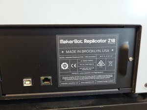 Thumbnail image of MakerBot Replicator Z18 Fifth Generation 3D Printer with Cart 3D Printing