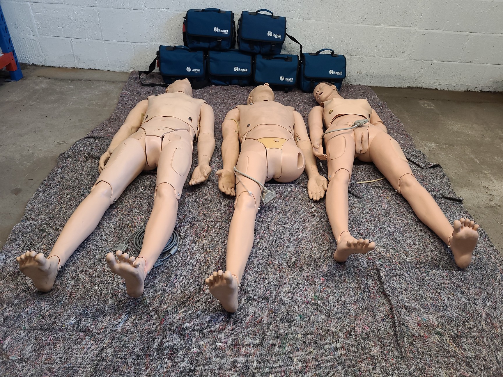 Image of 3 x Medical Practice First Aid Dummies & 6 x VitalSim Vital Signs Simulators Lab