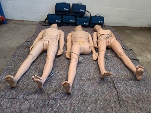 Thumbnail image of 3 x Medical Practice First Aid Dummies & 6 x VitalSim Vital Signs Simulators Lab
