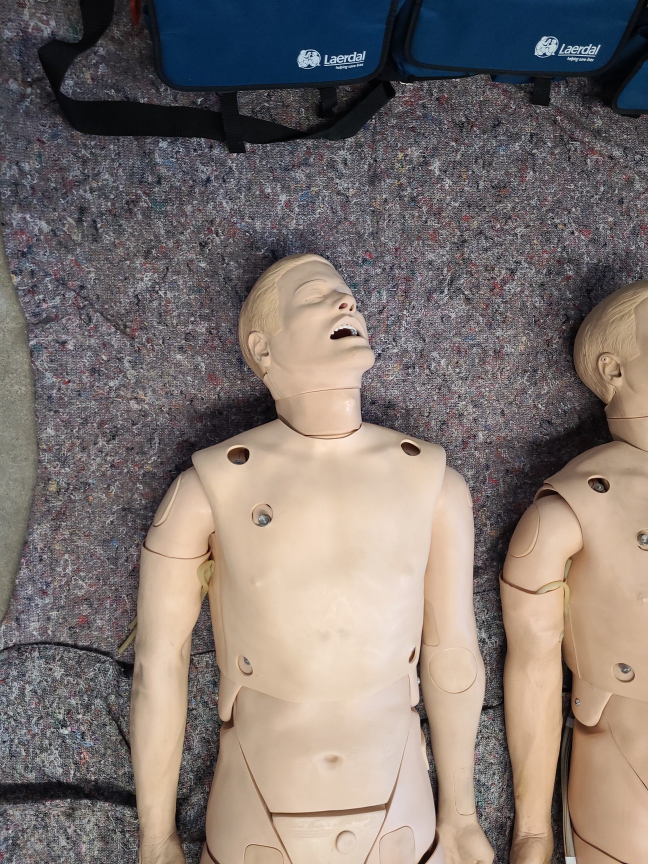 Image of 3 x Medical Practice First Aid Dummies & 6 x VitalSim Vital Signs Simulators Lab