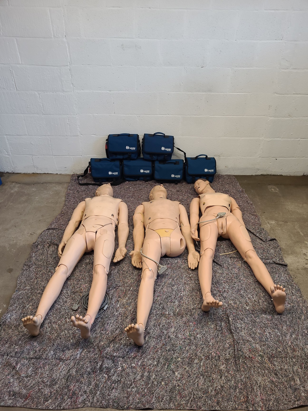 Image of 3 x Medical Practice First Aid Dummies & 6 x VitalSim Vital Signs Simulators Lab