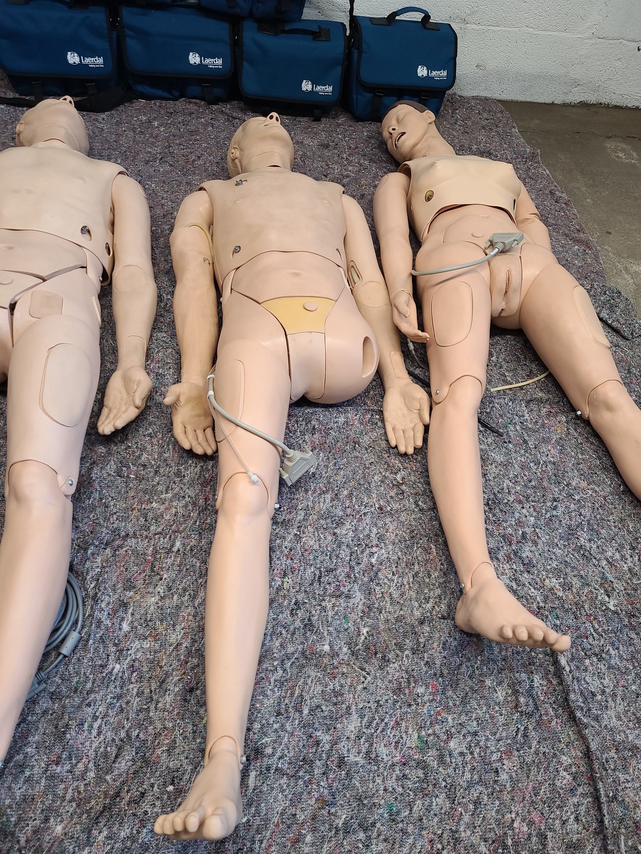 Image of 3 x Medical Practice First Aid Dummies & 6 x VitalSim Vital Signs Simulators Lab