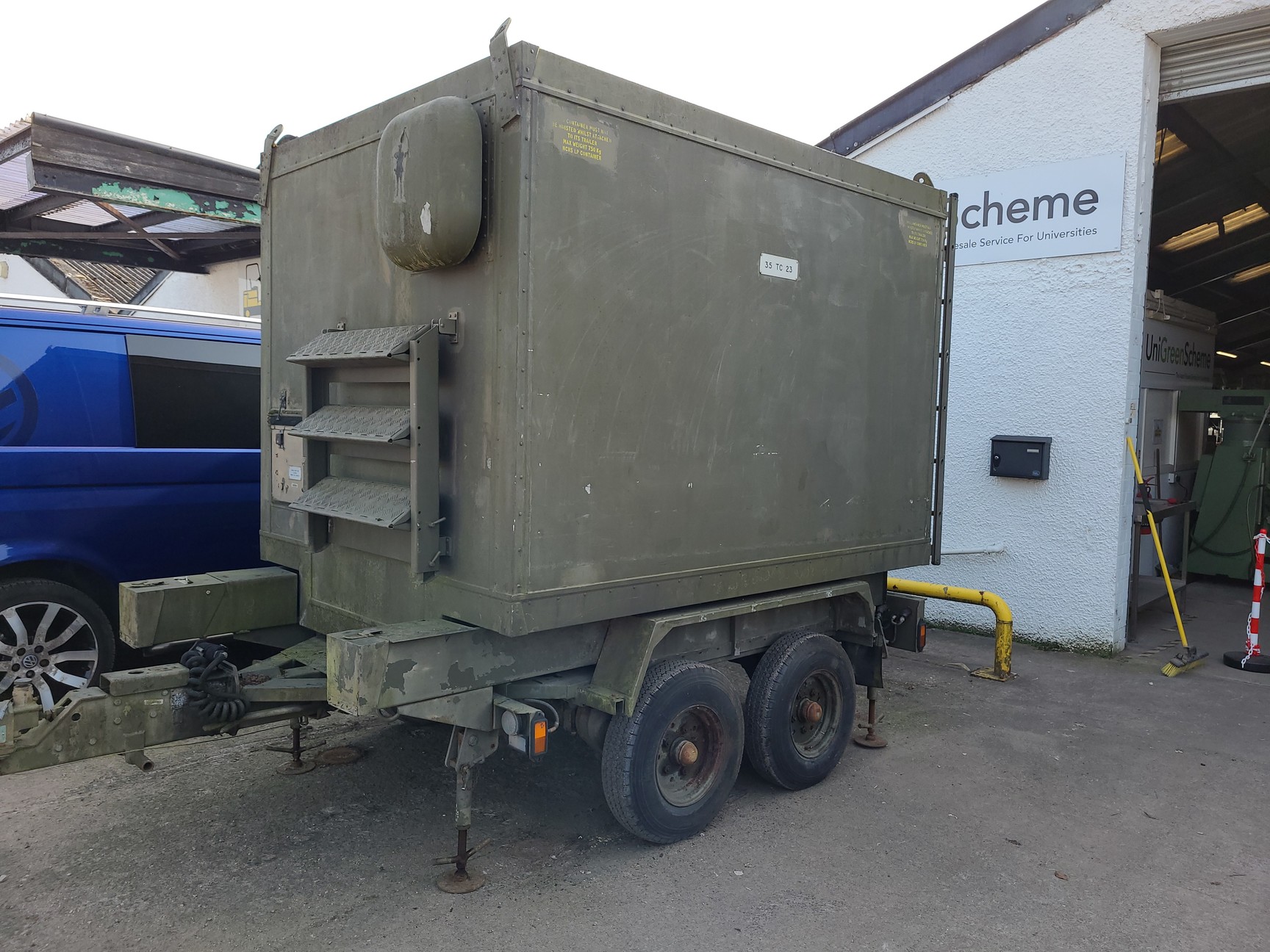 Image of Ex-Military Communications Trailer Unit Plessey 640/I/27538 Low Power Container