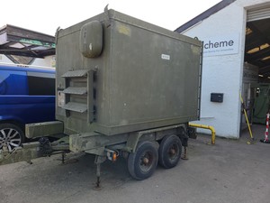 Thumbnail image of Ex-Military Communications Trailer Unit Plessey 640/I/27538 Low Power Container