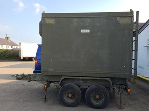 Thumbnail image of Ex-Military Communications Trailer Unit Plessey 640/I/27538 Low Power Container