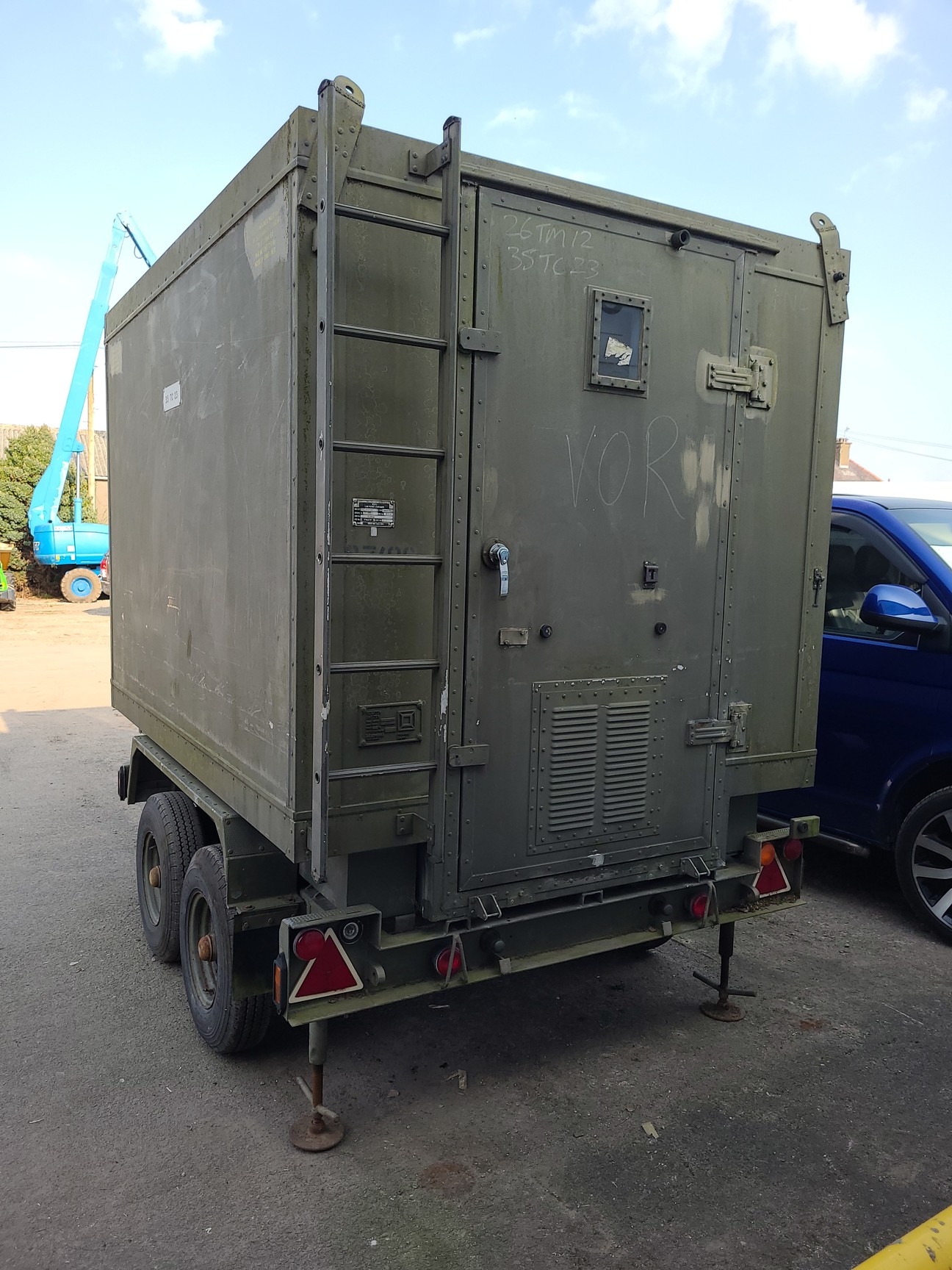 Image of Ex-Military Communications Trailer Unit Plessey 640/I/27538 Low Power Container