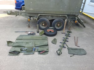 Thumbnail image of Ex-Military Communications Trailer Unit Plessey 640/I/27538 Low Power Container