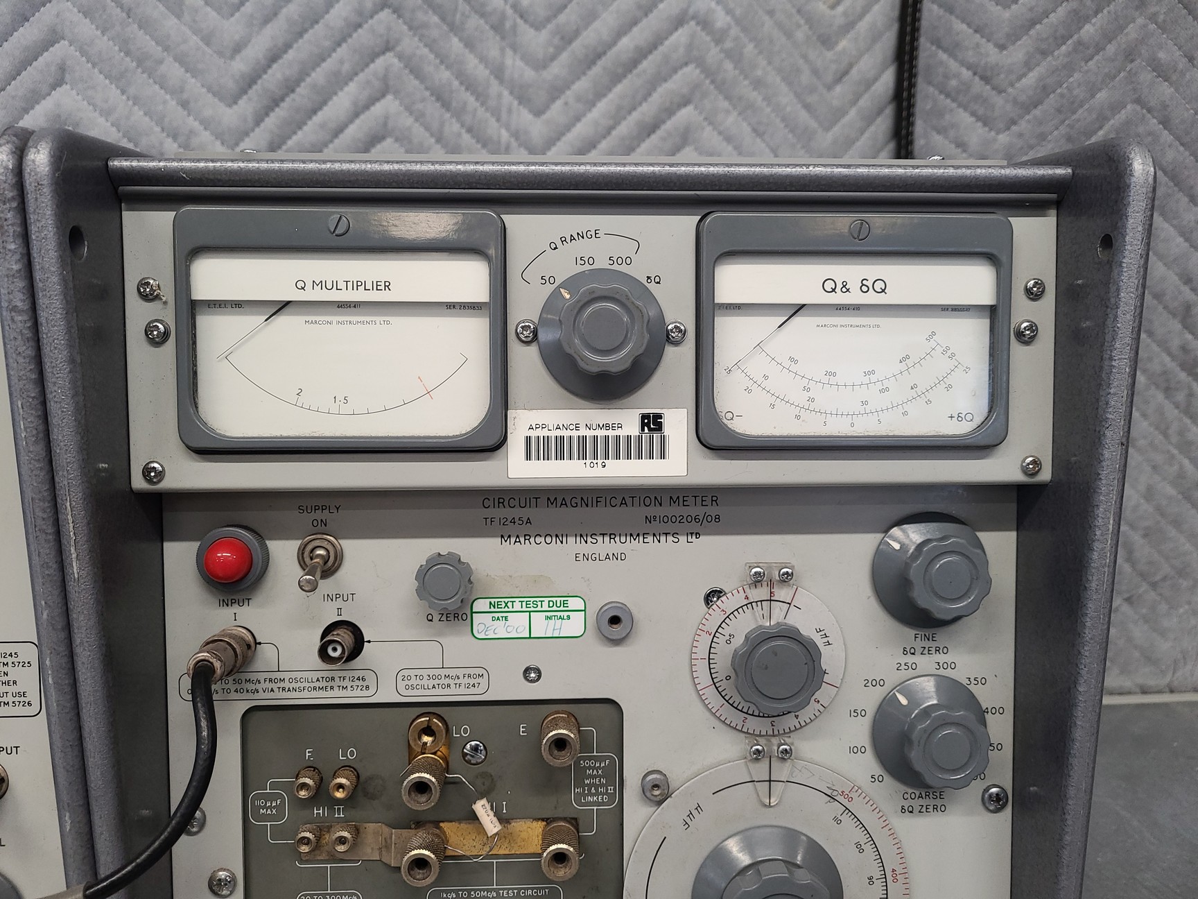 Image of Marconi Instruments LTD Oscillator TF1246 & Circuit Magnification Meter TF1245A 