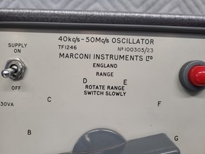 Thumbnail image of Marconi Instruments LTD Oscillator TF1246 & Circuit Magnification Meter TF1245A 