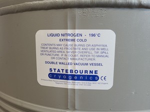 Thumbnail image of Statebourne Cryogenics Biorack Cryogenic Liquid Nitrogen Storage Tank Dewar Lab