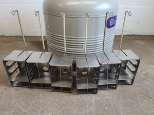 Thumbnail image of Statebourne Cryogenics Biorack Cryogenic Liquid Nitrogen Storage Tank Dewar Lab