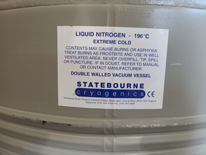 Thumbnail image of Statebourne Cryogenics Biorack 2400 Liquid Nitrogen Storage Tank Lab