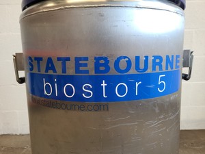 Thumbnail image of Statebourne biostor 5 Liquid Nitrogen Cryogenic Storage Tank/Dewar Lab