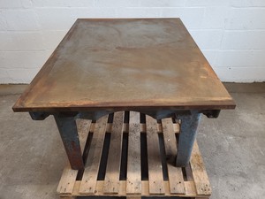 Thumbnail image of Steel Topped Heavy Metal Engineering Workshop Table / Bench