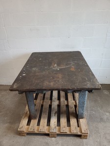 Thumbnail image of Steel Topped Heavy Metal Engineering Workshop Table / Bench