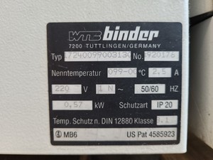 Thumbnail image of Jencons LTD WTC Binder Double Door Drying Oven Lab