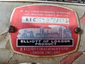 Thumbnail image of Elliot of London No1. Bench Pillar Drill with Tool Cabinet 3 Phase 