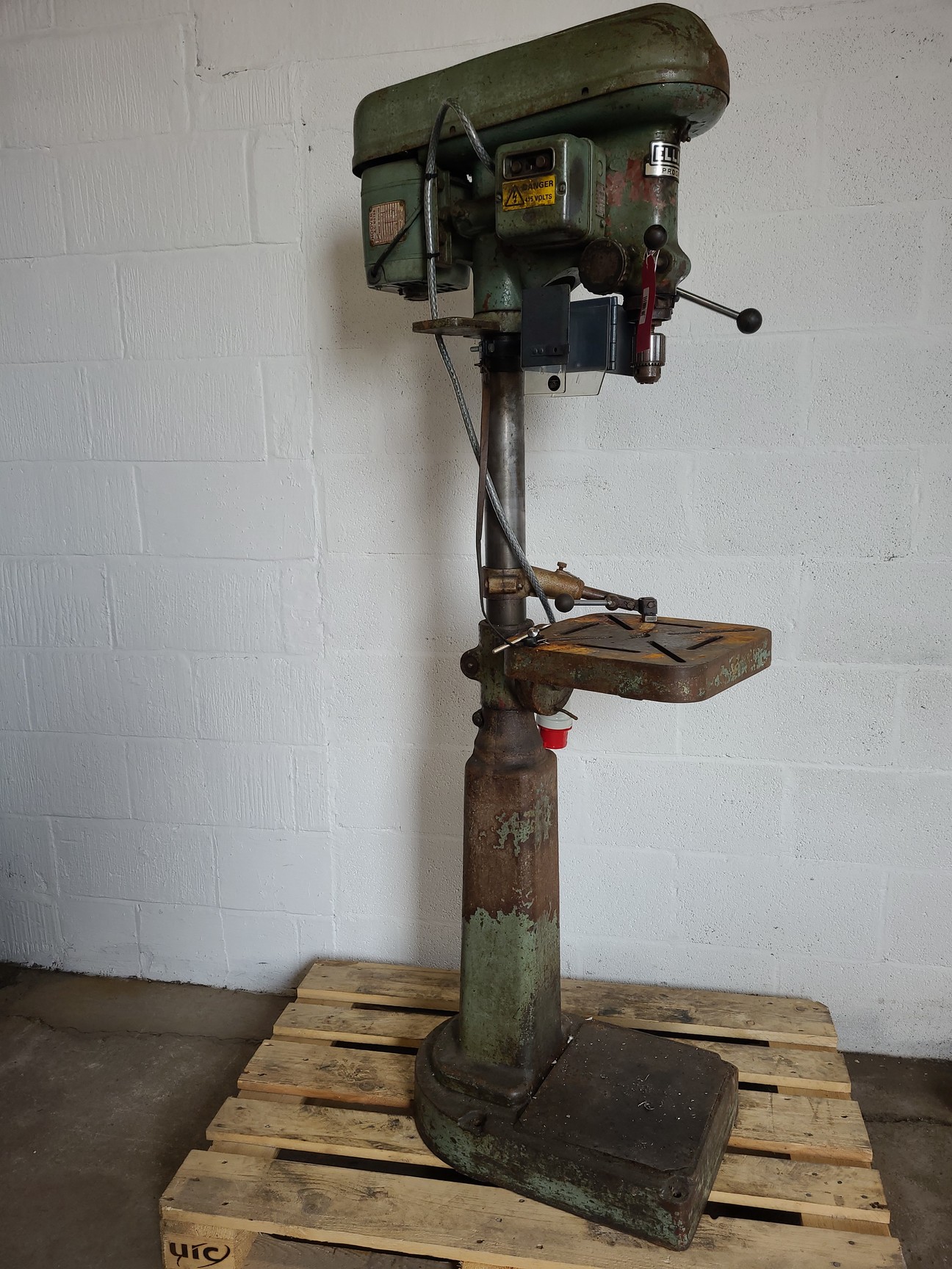 Image of Elliot Progress No.1 Pillar Drill Freestanding Engineering Workshop 3-Phase 