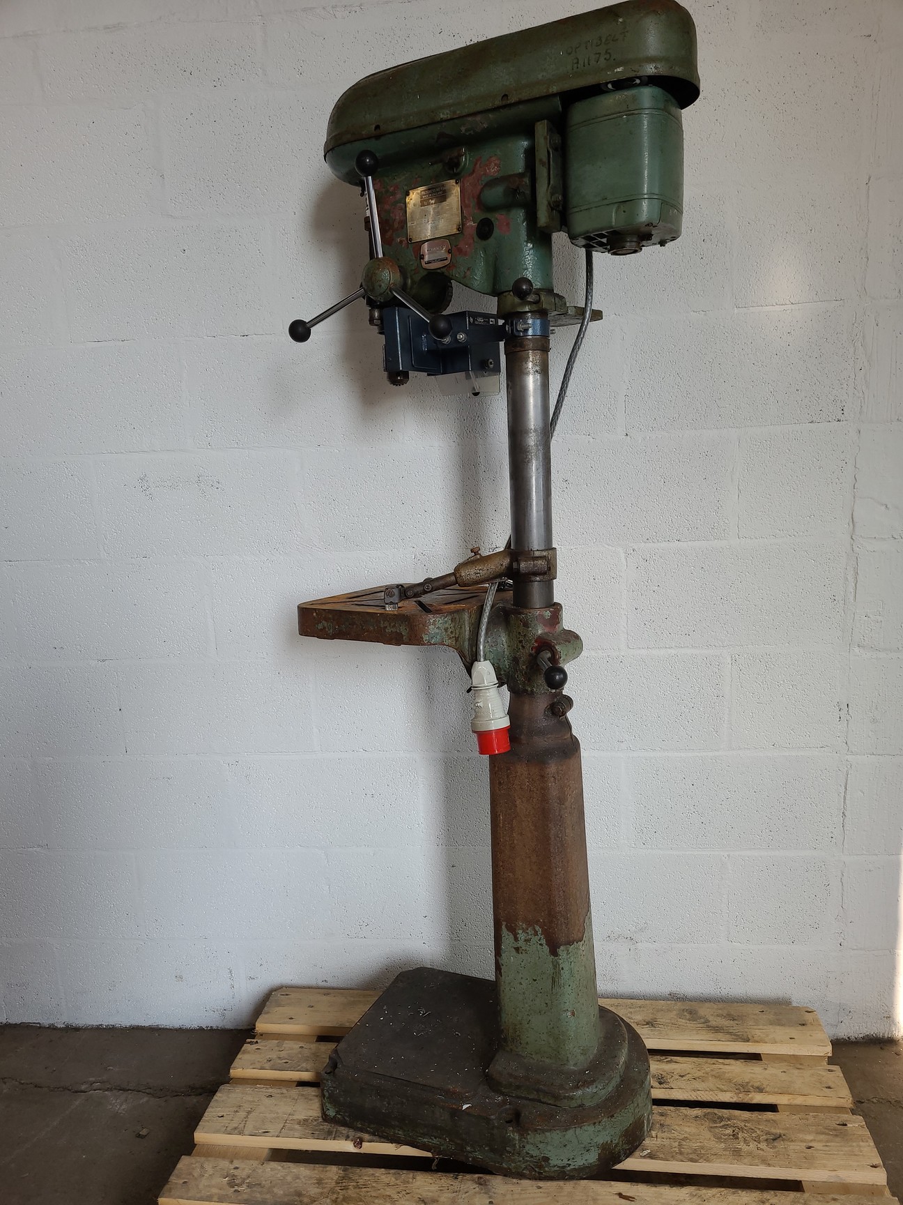 Image of Elliot Progress No.1 Pillar Drill Freestanding Engineering Workshop 3-Phase 