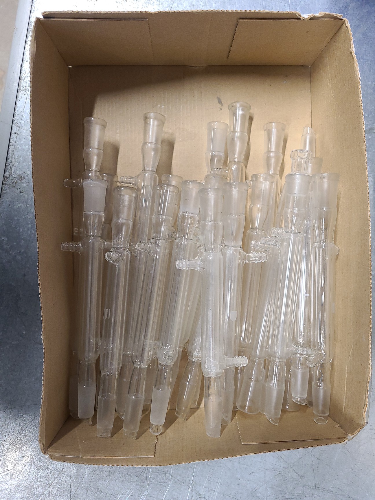 Image of Lot of Laboratory Glassware Flasks, Tubes, Boiling, Volumetric, Evaporators Lab