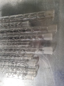 Thumbnail image of Lot of Laboratory Glassware Flasks, Tubes, Boiling, Volumetric, Evaporators Lab