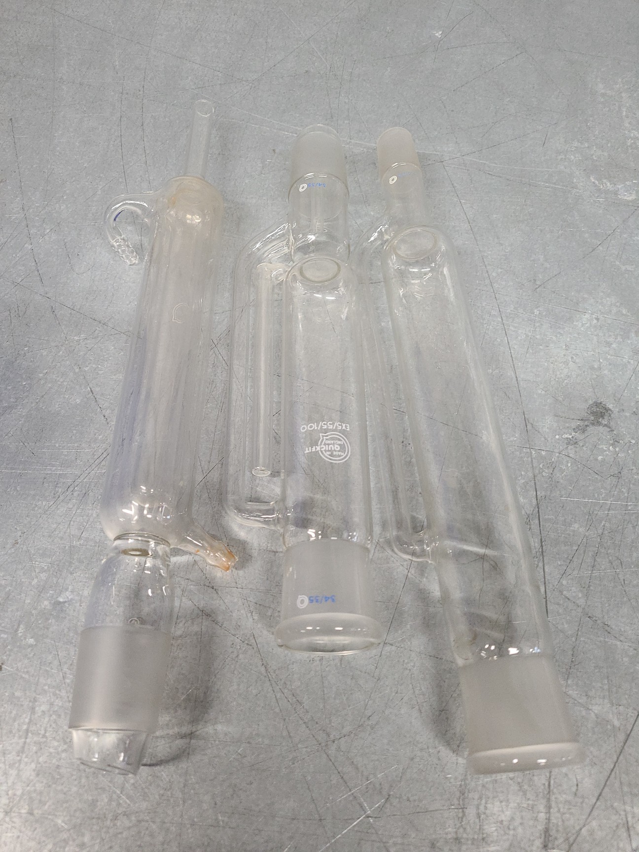 Image of Lot of Laboratory Glassware Flasks, Tubes, Boiling, Volumetric, Evaporators Lab