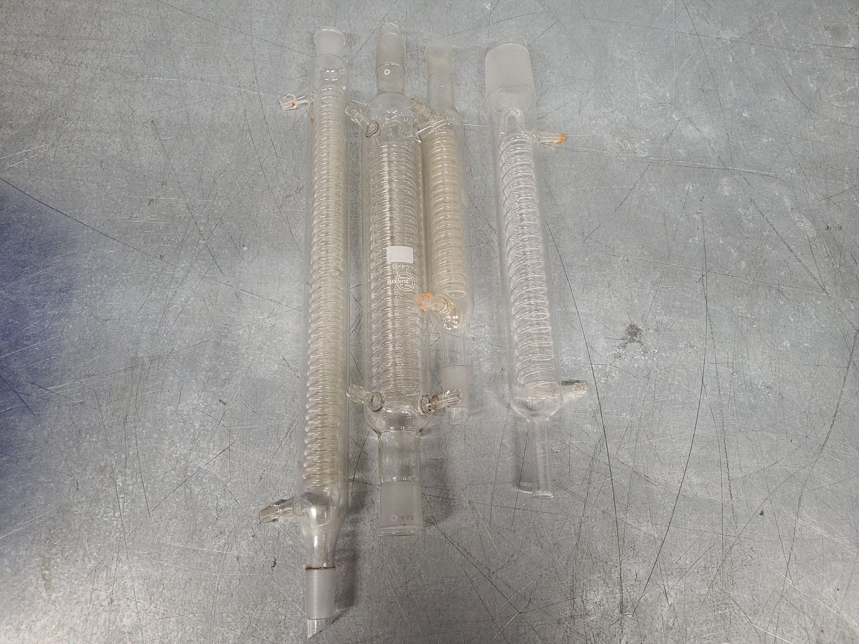 Image of Lot of Laboratory Glassware Flasks, Tubes, Boiling, Volumetric, Evaporators Lab