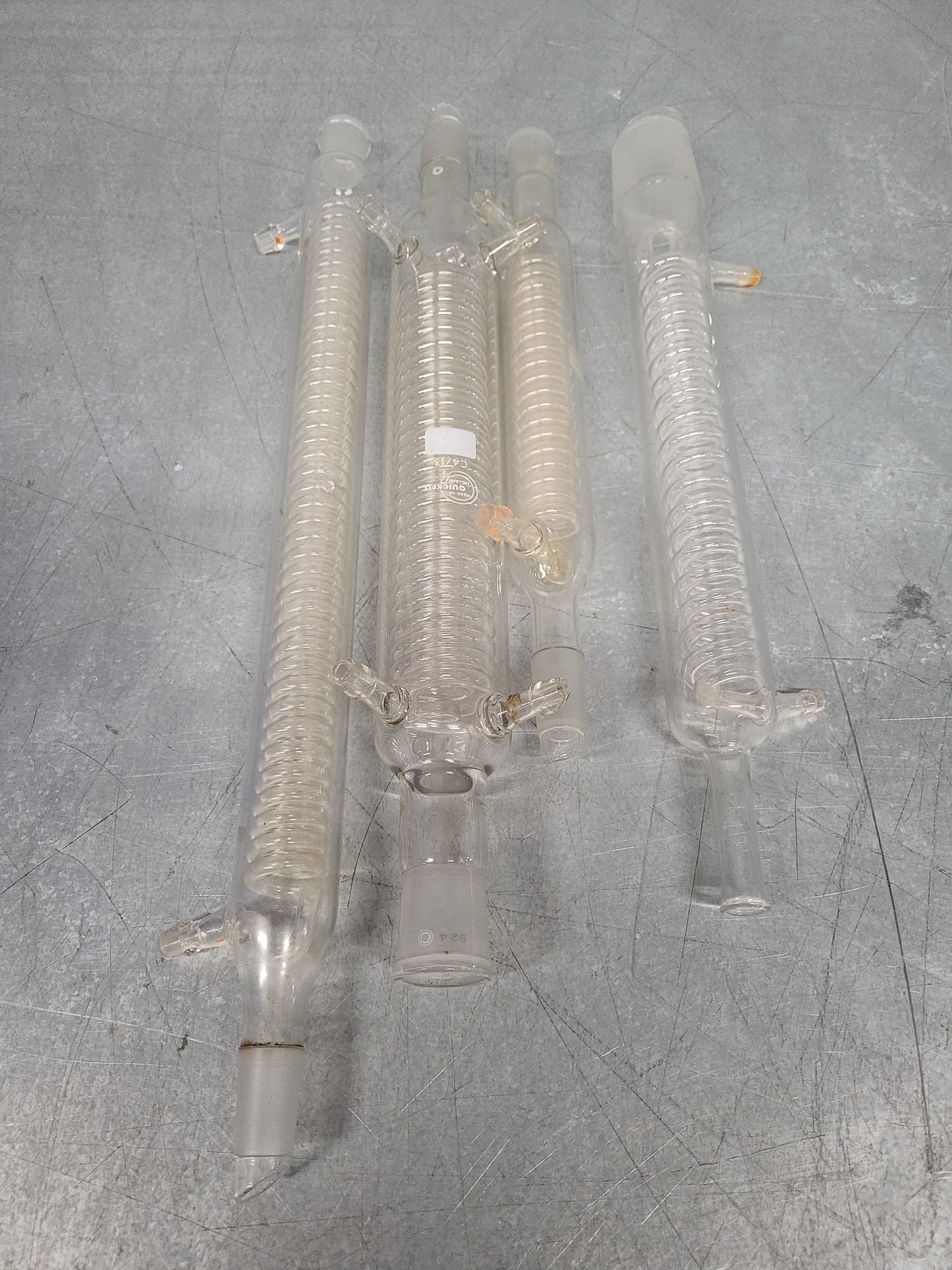 Image of Lot of Laboratory Glassware Flasks, Tubes, Boiling, Volumetric, Evaporators Lab