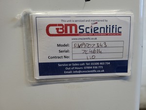 Thumbnail image of LABCOLD Laboratory Plasma Freezer Model RVPF07343 Lab