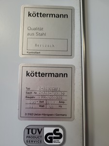 Thumbnail image of Kottermann 2-323CGRFJ 2-Door Laboratory Chemical Storage Cabinet Lab