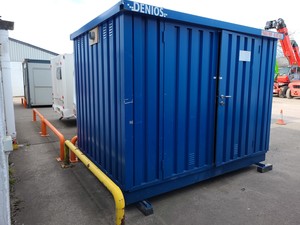 Thumbnail image of Denios Bunded Hazardous Materials Walk-In Store External Chemical Container 6m2 