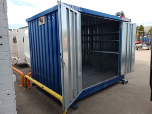 Thumbnail image of Denios Bunded Hazardous Materials Walk-In Store External Chemical Container 6m2 