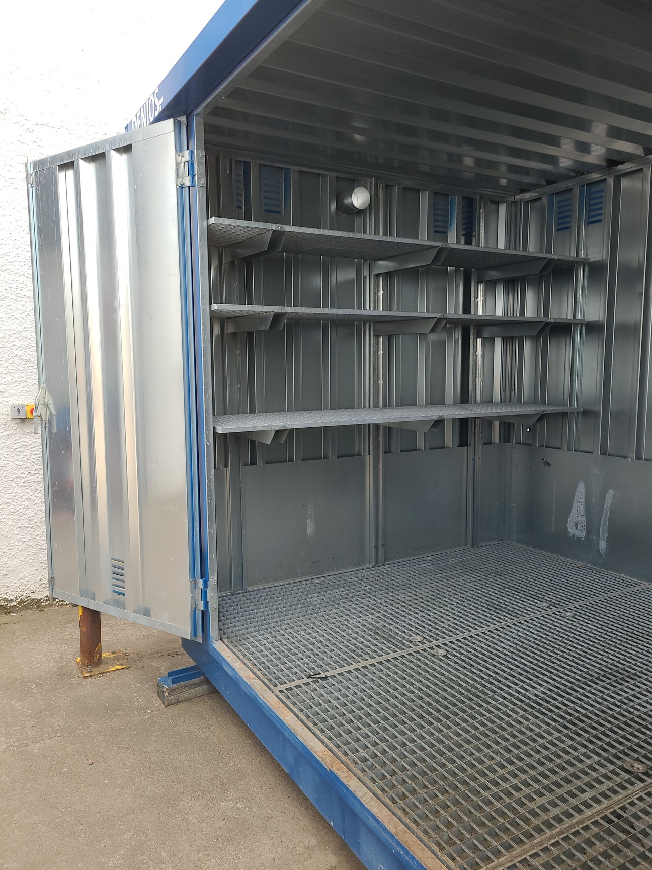 Image of Denios Bunded Hazardous Materials Walk-In Store External Chemical Container 6m2 
