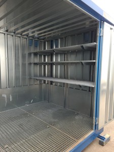 Thumbnail image of Denios Bunded Hazardous Materials Walk-In Store External Chemical Container 6m2 