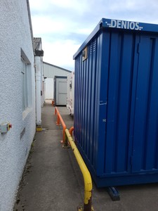 Thumbnail image of Denios Bunded Hazardous Materials Walk-In Store External Chemical Container 6m2 