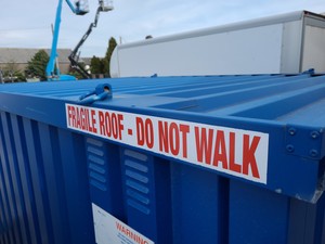 Thumbnail image of Denios Bunded Hazardous Materials Walk-In Store External Chemical Container 6m2 