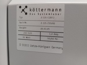 Thumbnail image of Kottermann 2-335-CGRFJ 2-Door Laboratory Tall Chemical Storage Cabinet Lab