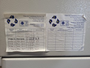 Thumbnail image of Labcaire Aura 550L Laboratory Ductless Fume Hood Lab + Sink Unit