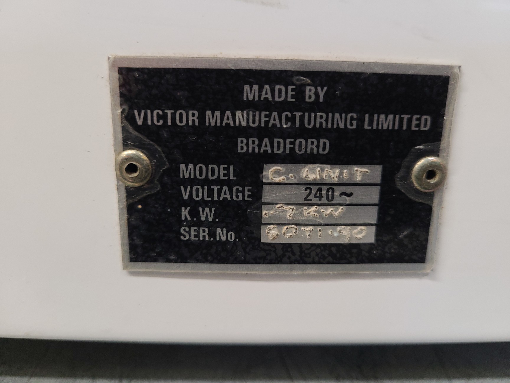 Image of Victor Manufacturing C.Unit Drying Cabinet Oven Lab