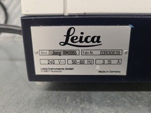 Thumbnail image of Leica Jung RM2055 Microtome, Control Module & Glass Magnifier Lab