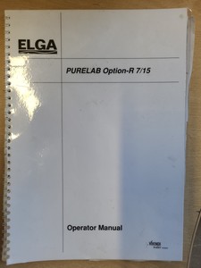 Thumbnail image of Elga Purelab Option R7\15 Water Purification System with Reservior Lab