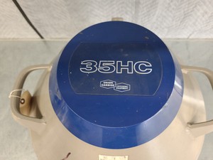 Thumbnail image of Union Carbide 35HC Liquid Nitrogen Cryogenic Storage Dewar (35L) Lab